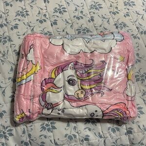 Pink Unicorn Blanket 60”x50” Brand New